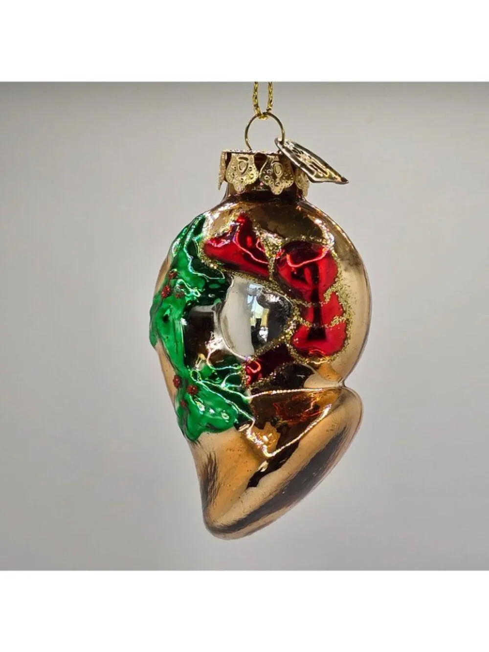 Christmas Ornament Glass French Horn Thomas Pacconi Museum Series 2003 Vintage